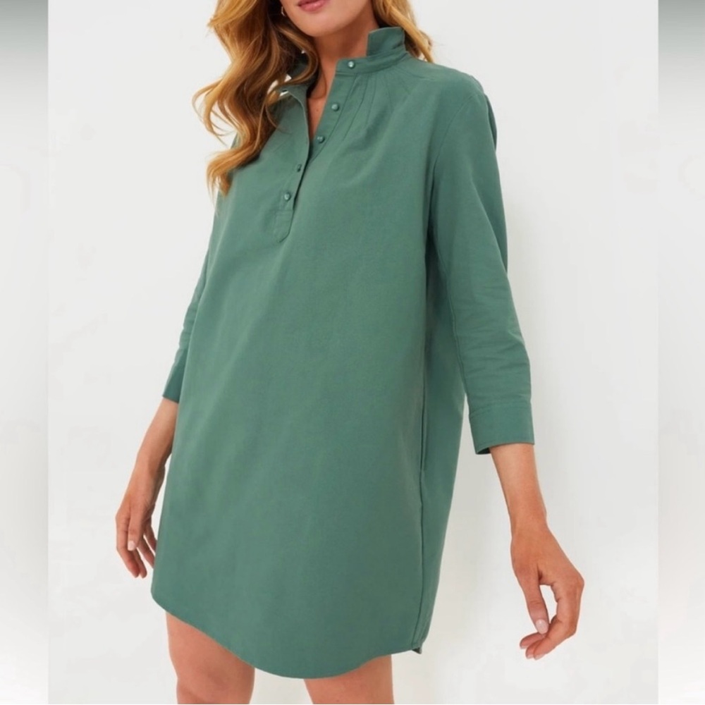 Tuckernuck Green Shirt Dress